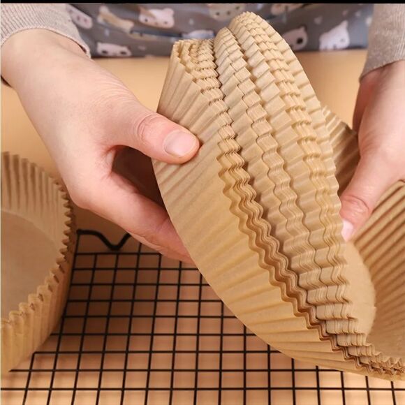 Air Fryer Liners 100 PC, Disposable Parchment Paper Liners - Picture 7 of 11